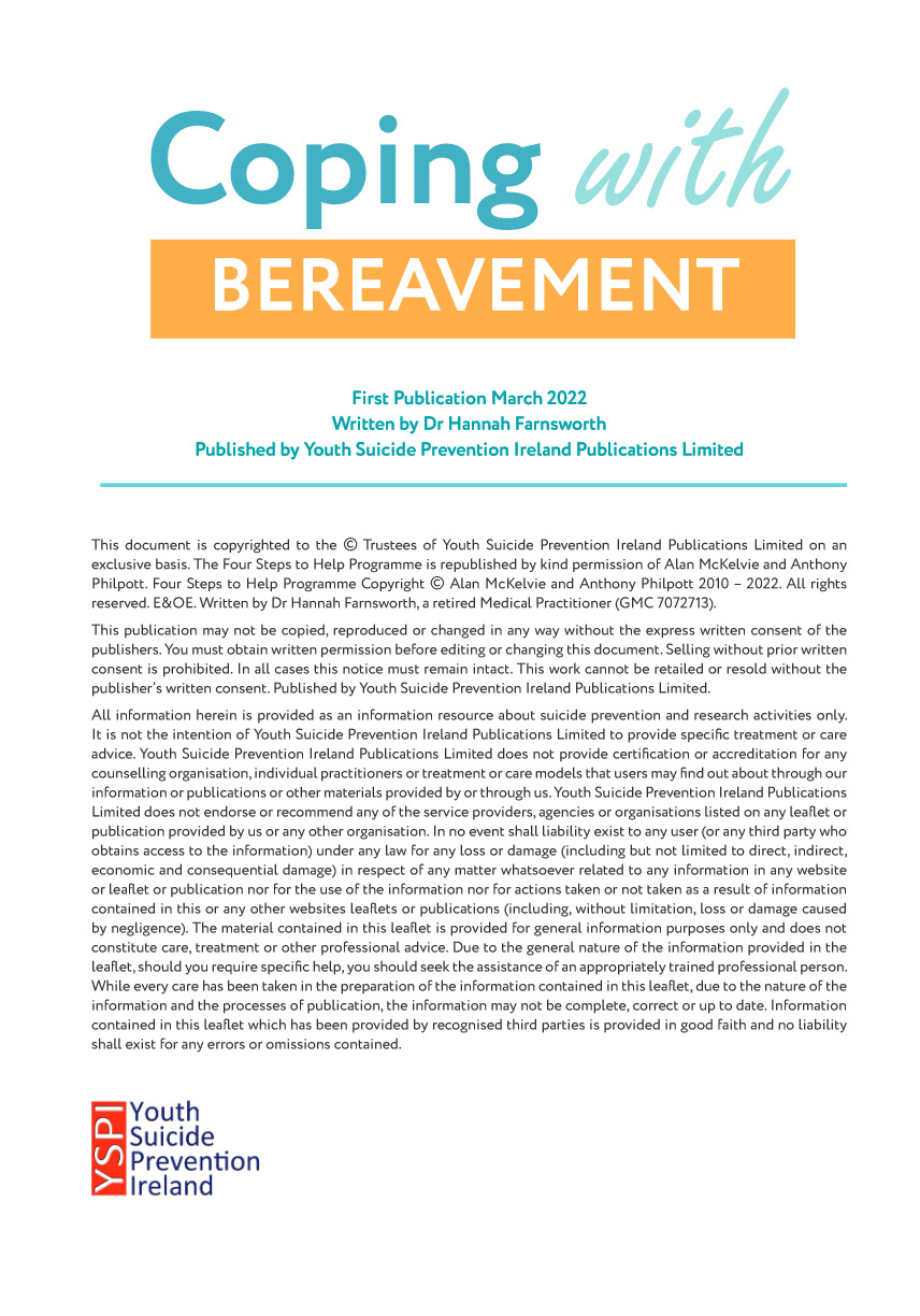 Coping with Bereavement, page 2 of 12